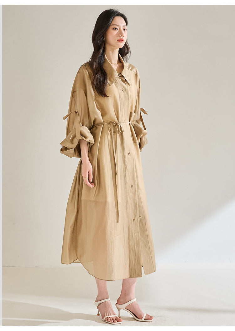 Lightweight Tencel Summer Trench Coat