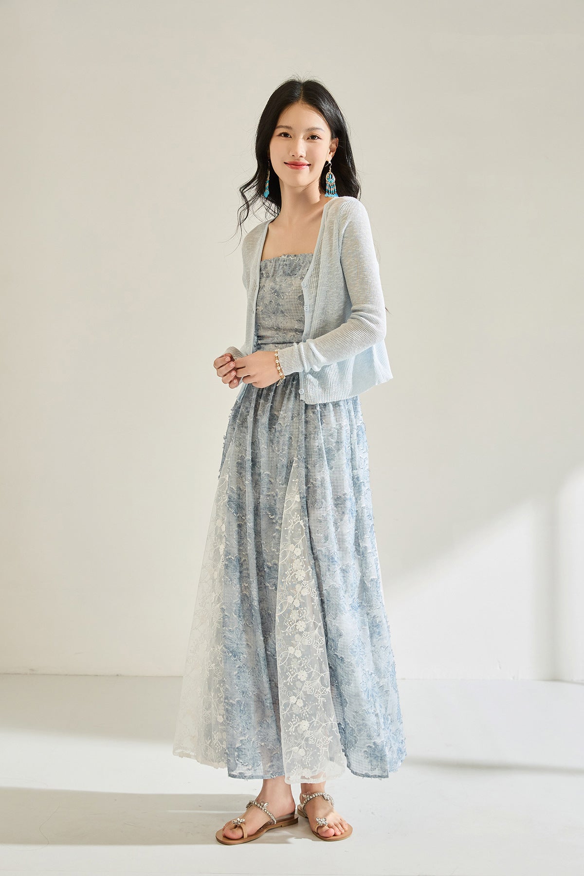 Summer Glow Smocked Waist Maxi Dress