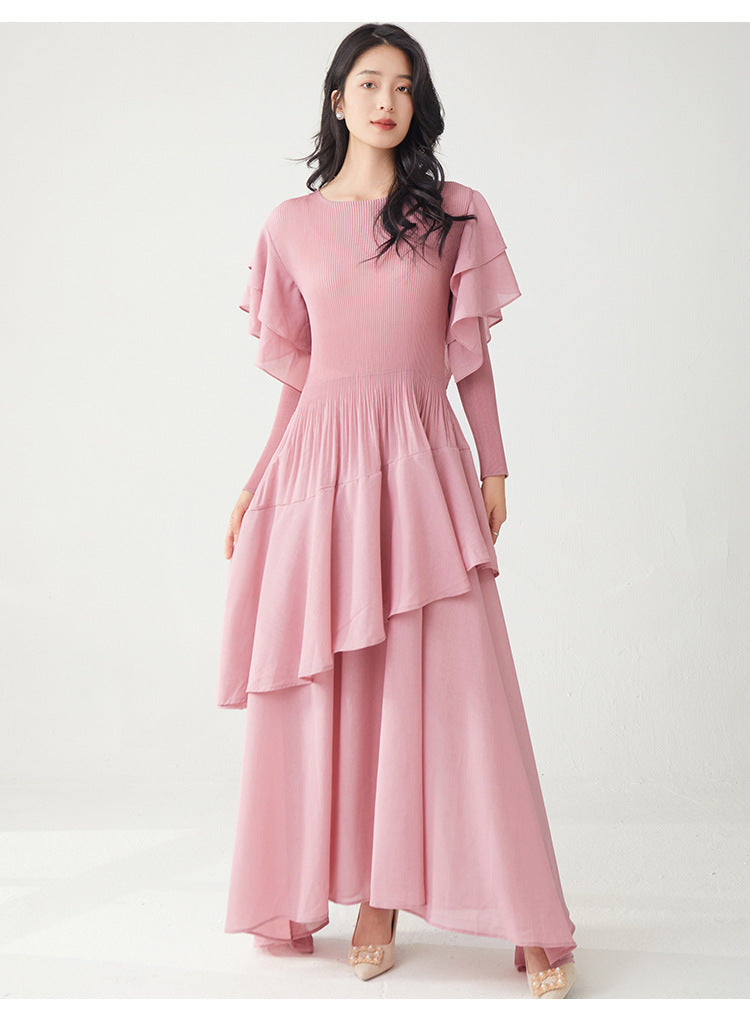 Ruffled Comfort Maxi Dress – One Size