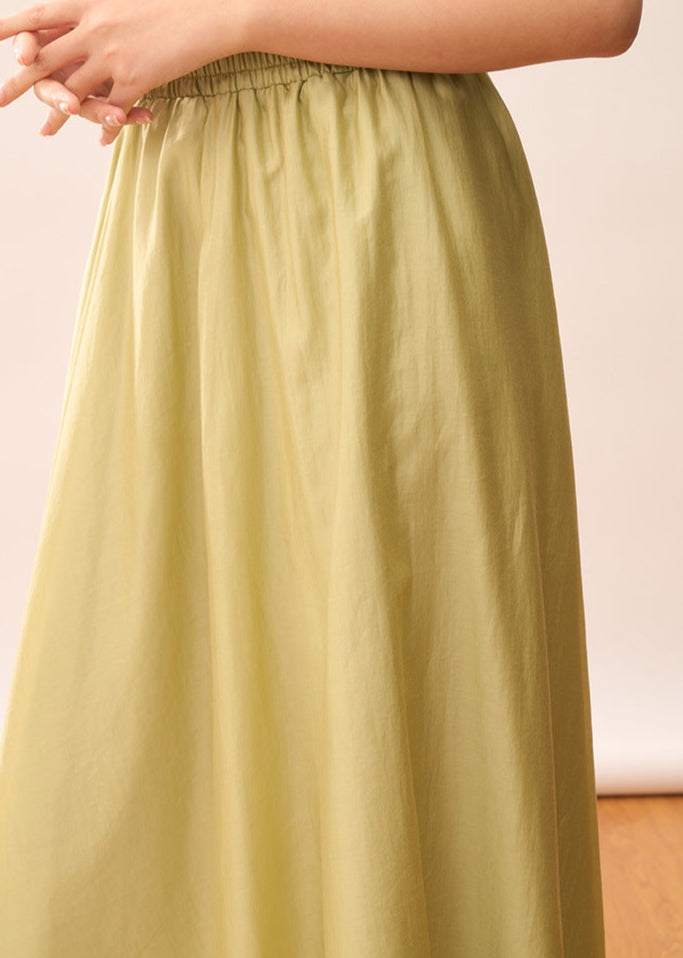 High-Waisted Lightweight A-Line Tencel Skirt