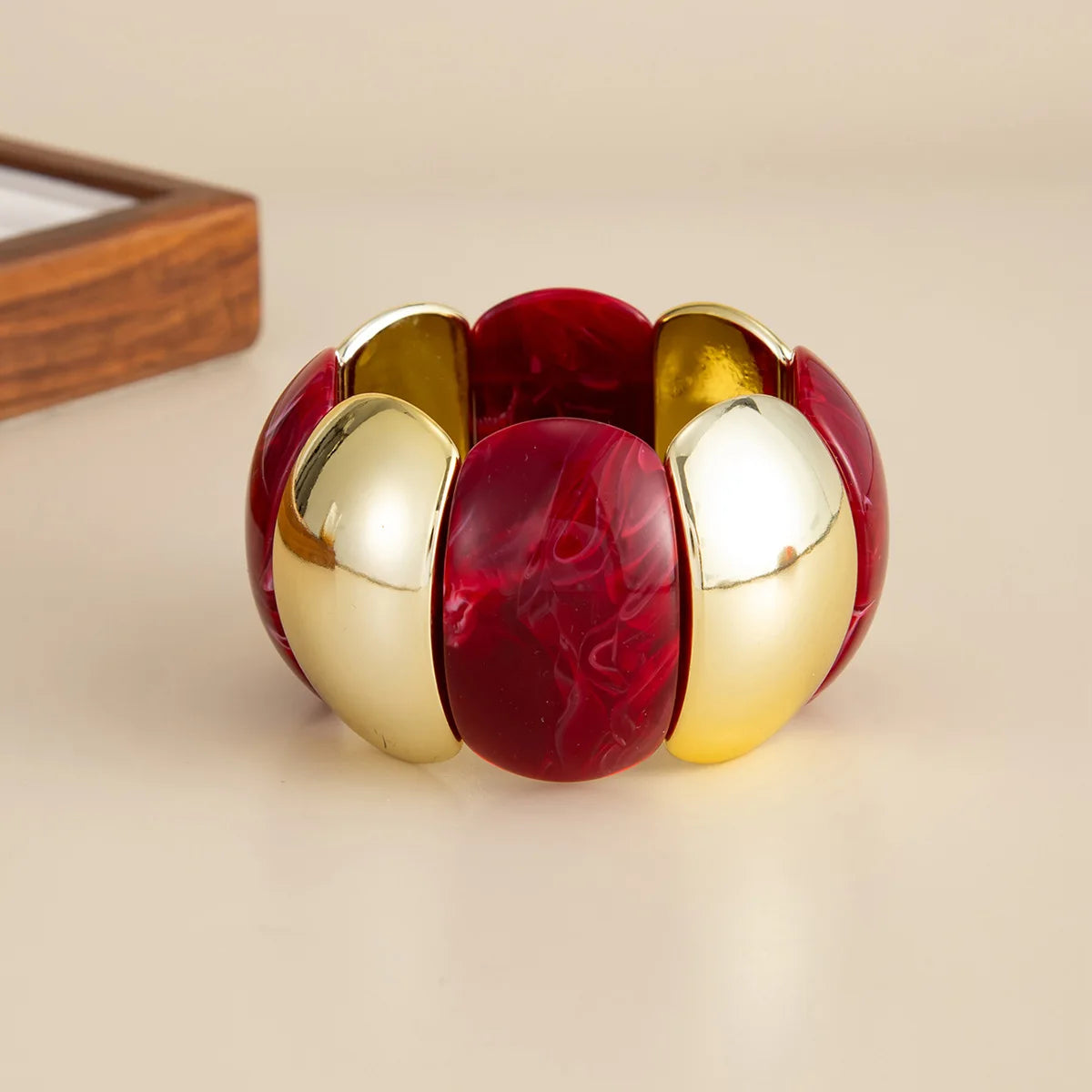 Ravelle Red Resin Bangle Collection (6 Styles)