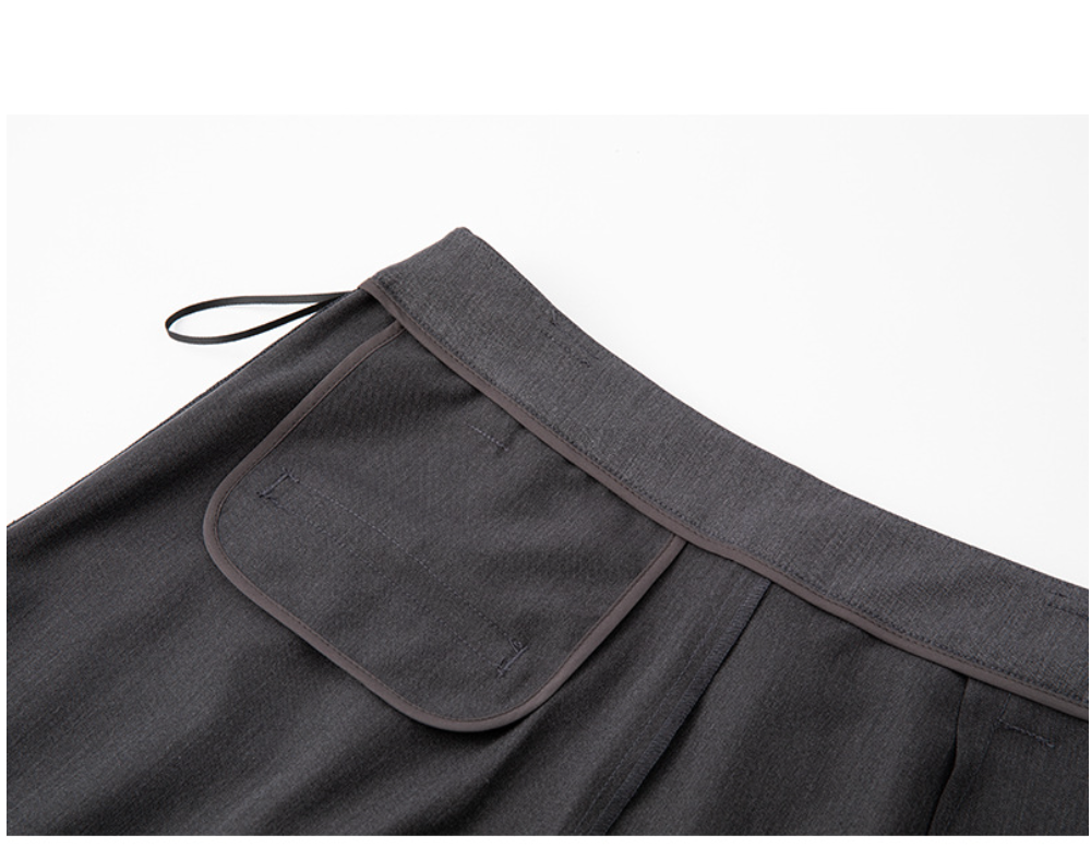 High-Waisted Wide-Leg Classic Trousers