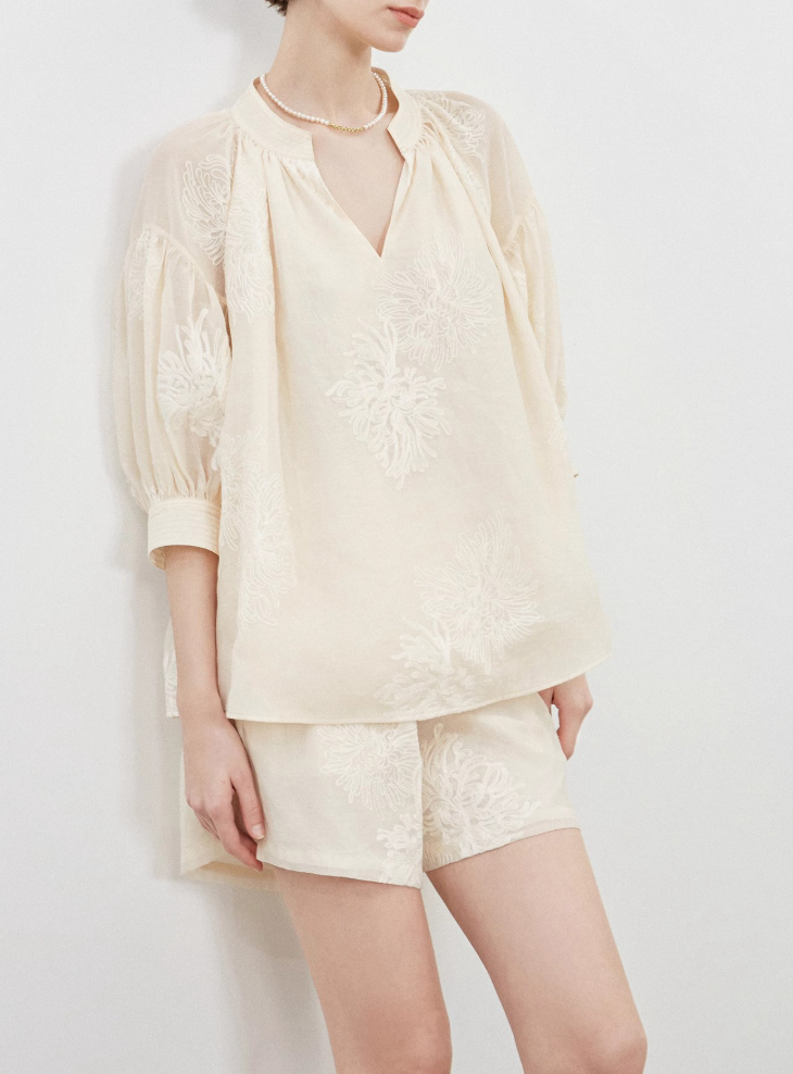 Minimalist Summer Set – Relaxed Cotton Blend Two-Piece Outfit
