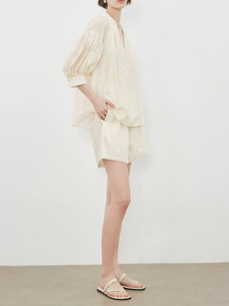 Minimalist Summer Set – Relaxed Cotton Blend Two-Piece Outfit