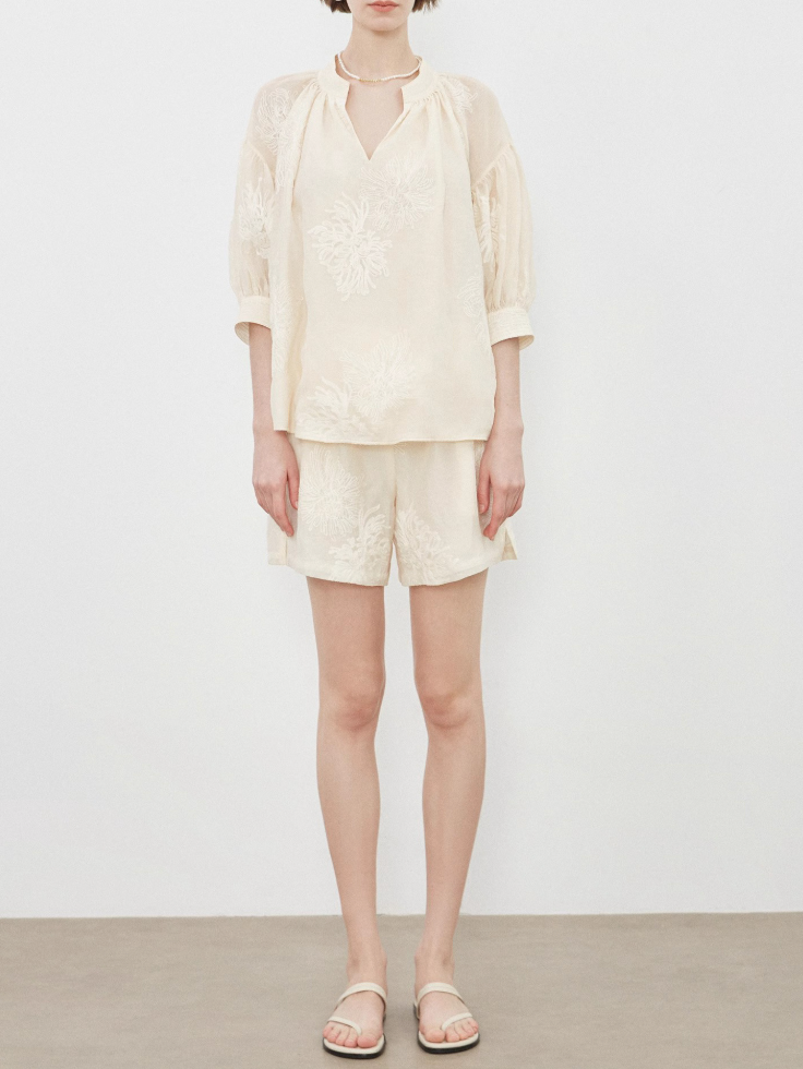 Minimalist Summer Set – Relaxed Cotton Blend Two-Piece Outfit