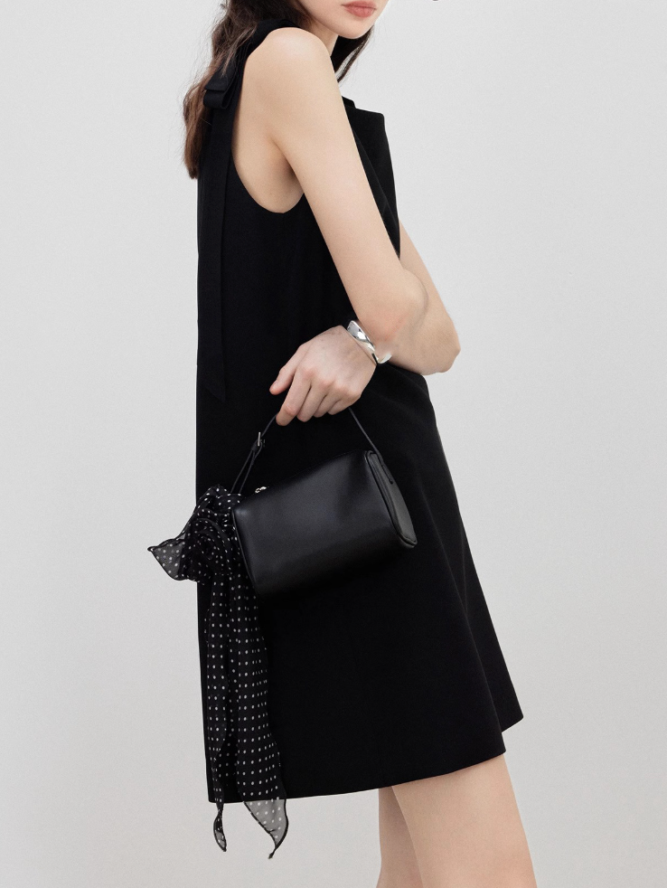 Bow Accent Sleeveless Mini Sundress