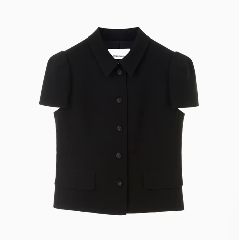 Modern Elegance Buttoned Cropped Jacket – Timeless French Style