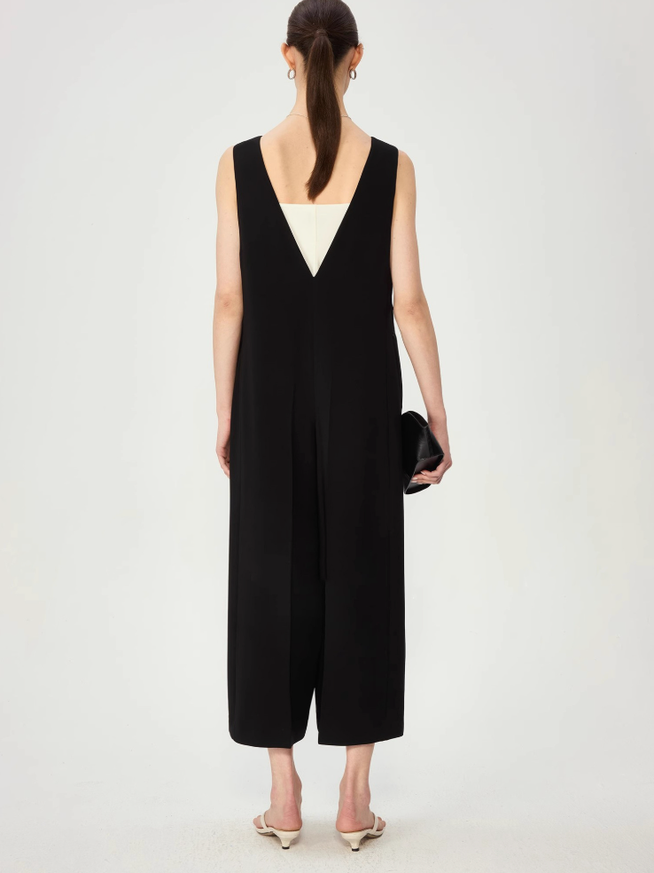 Relaxed European Street Style Oversized Jumpsuit