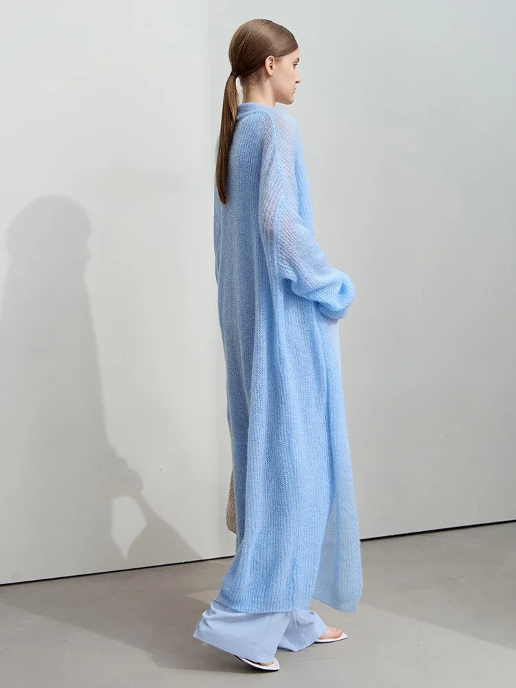 Minimalist Long Knit Cardigan – Soft & Effortless Layers