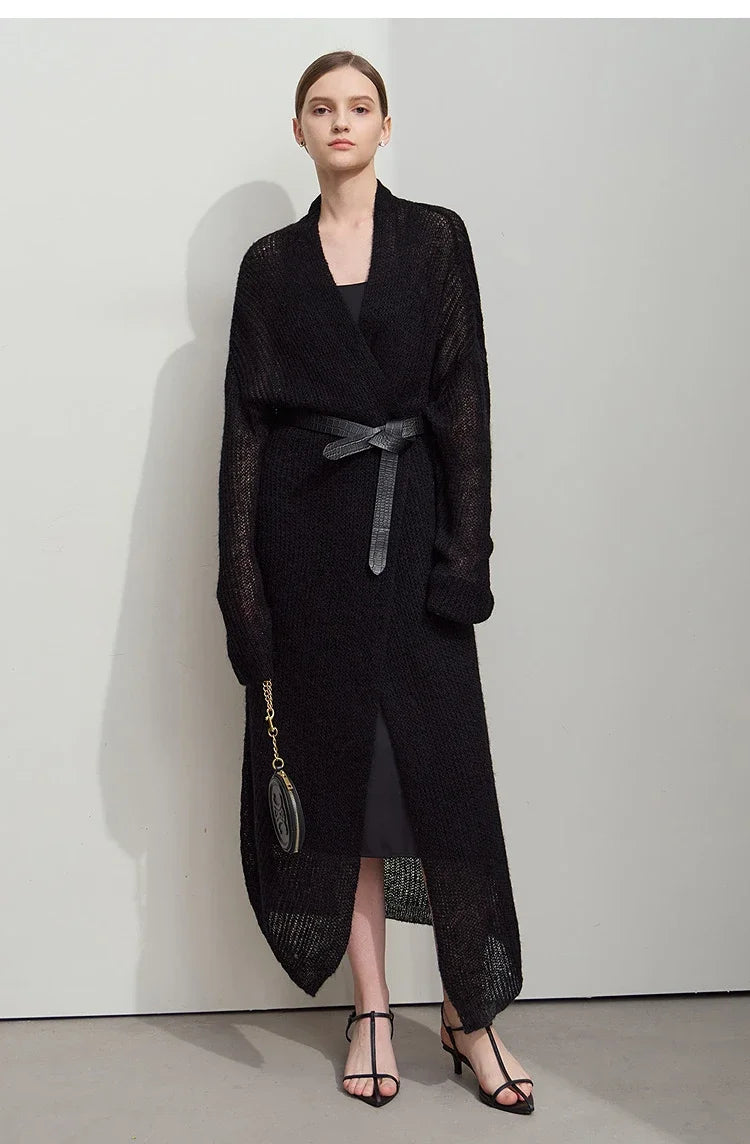 Minimalist Long Knit Cardigan – Soft & Effortless Layers