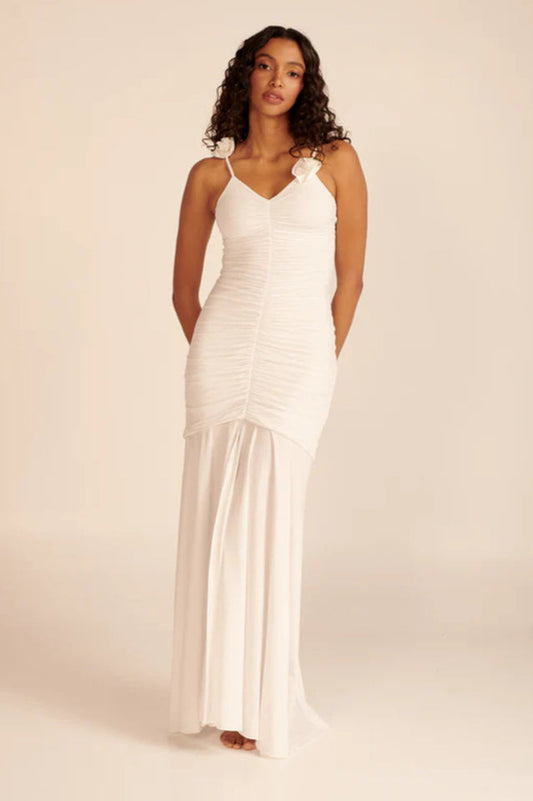 Elegant Floral Embellished Maxi Dress