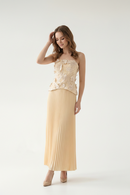 Soleil Bloom Pleated Maxi Set