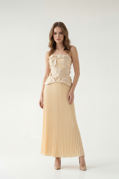 Soleil Bloom Pleated Maxi Set