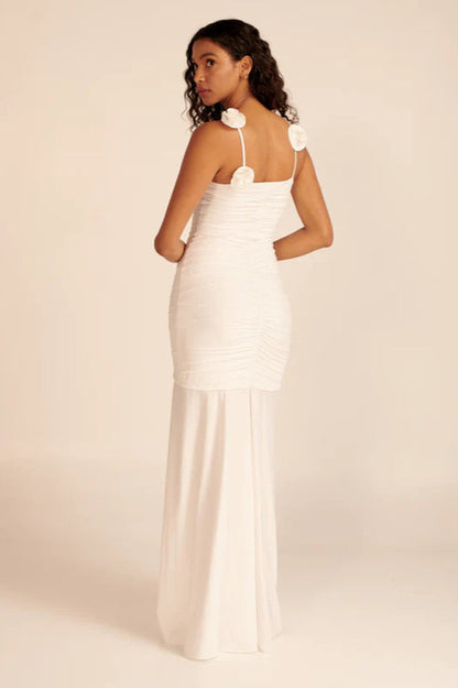 Elegant Floral Embellished Maxi Dress