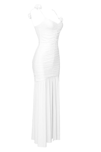 Elegant Floral Embellished Maxi Dress