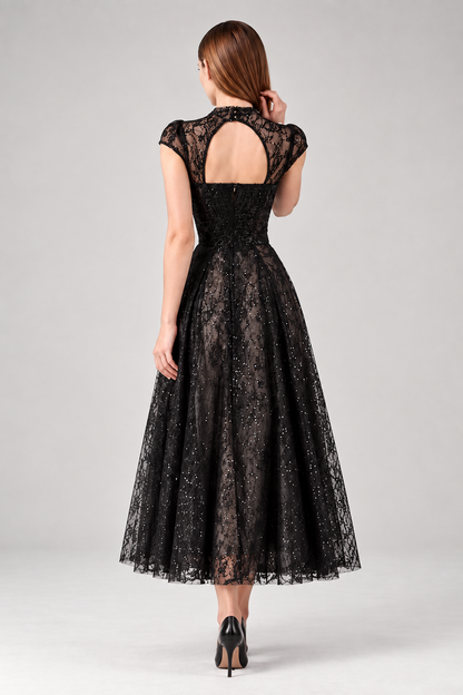 Roselle Lace Sequin Maxi Dress