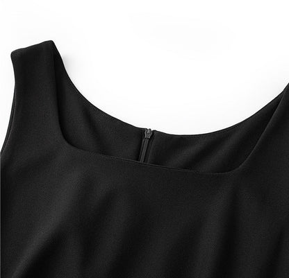 Amélie Noir Lace Contrast Maxi Dress