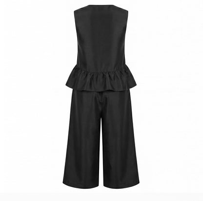 Emilia Luxe Vest & Cropped Pants Set