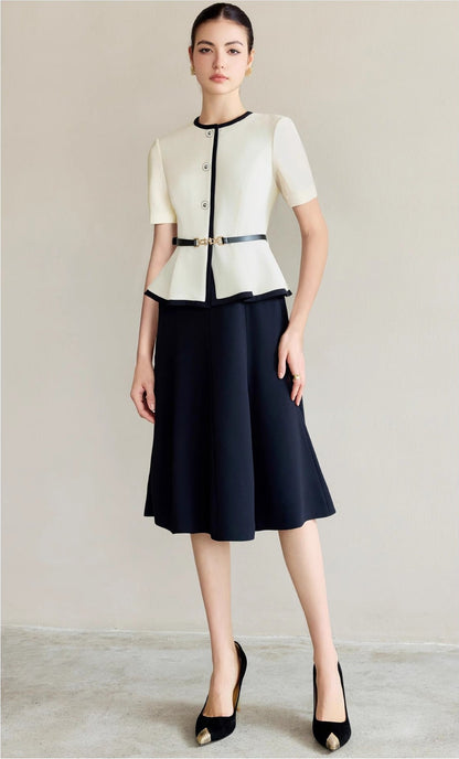 Charlotte Contrast Midi Dress