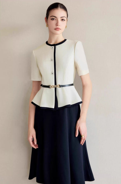 Charlotte Contrast Midi Dress