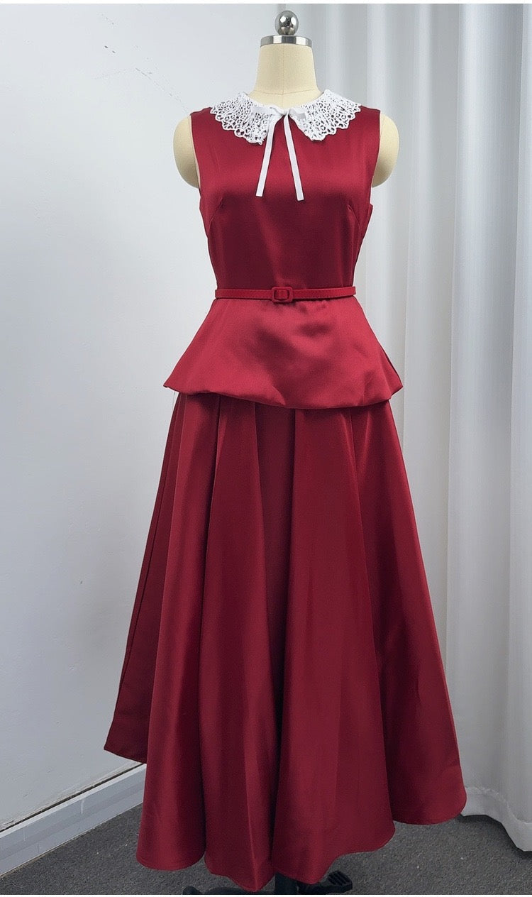 Victoria Bow Collar Maxi Dress