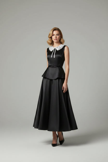 Victoria Bow Collar Maxi Dress