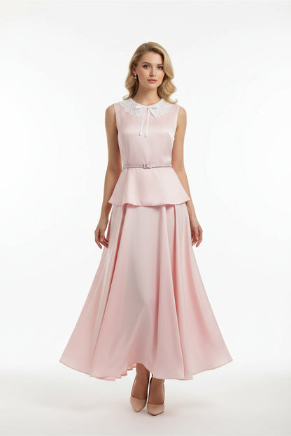 Victoria Bow Collar Maxi Dress