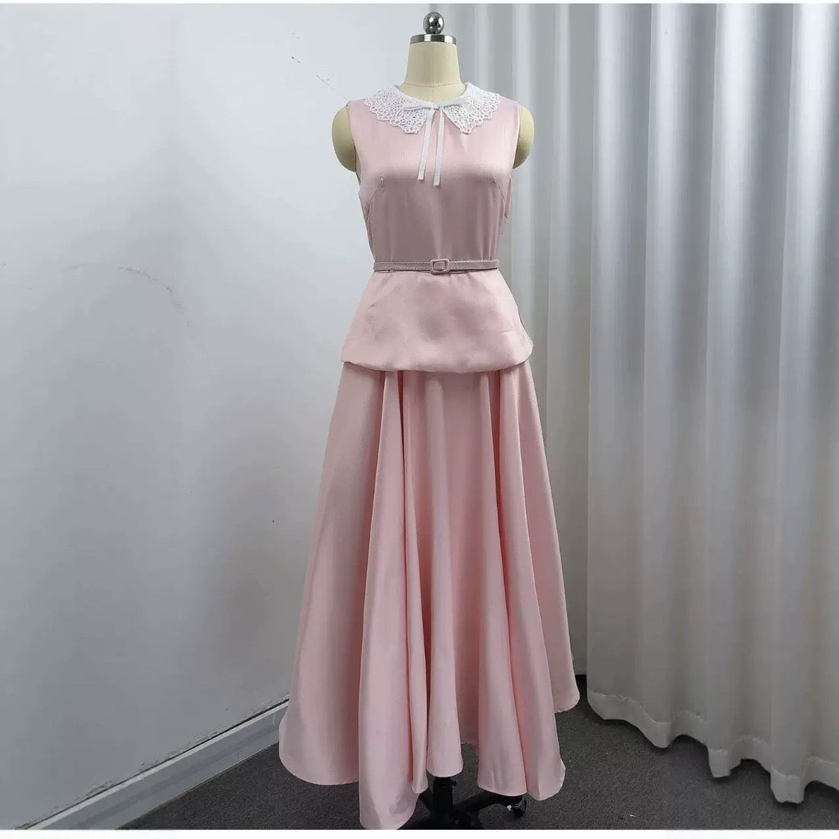 Victoria Bow Collar Maxi Dress
