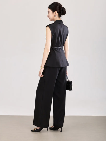 Emilia Vest & Wide-Leg Pants Set