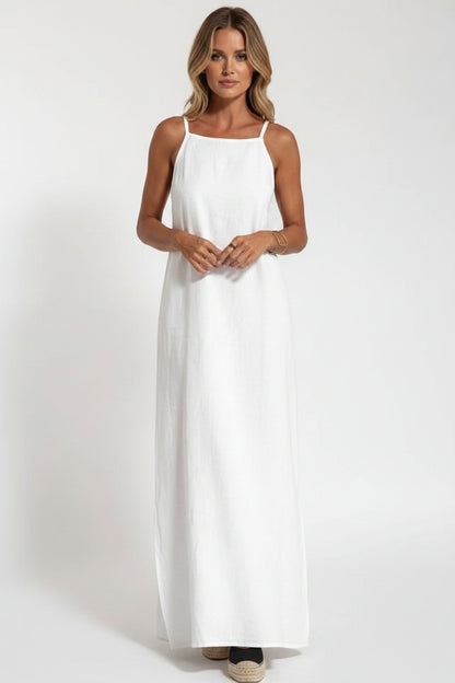 Aria Linen Maxi Dress