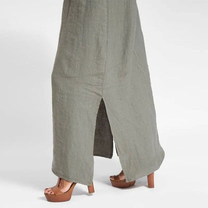 Aria Linen Maxi Dress