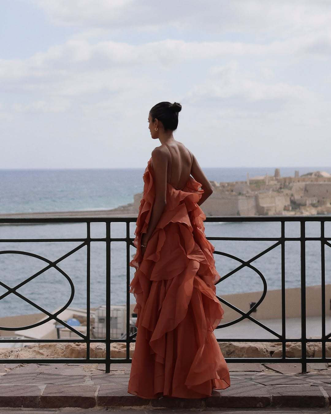Sienna Backless Halter Maxi Dress