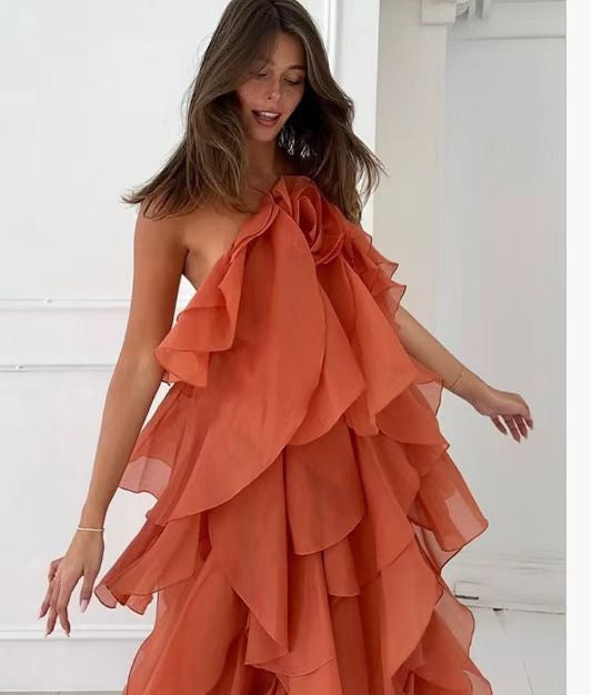 Sienna Backless Halter Maxi Dress