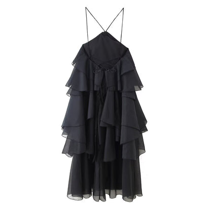 Sienna Backless Halter Maxi Dress