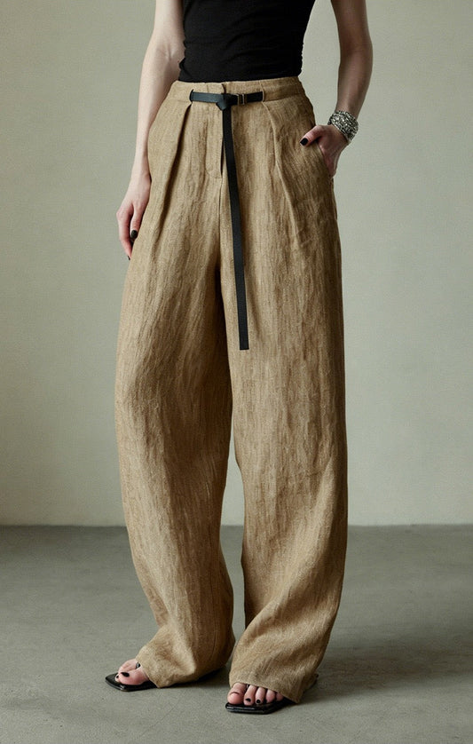 Avery 99% Linen Wide-Leg Pants