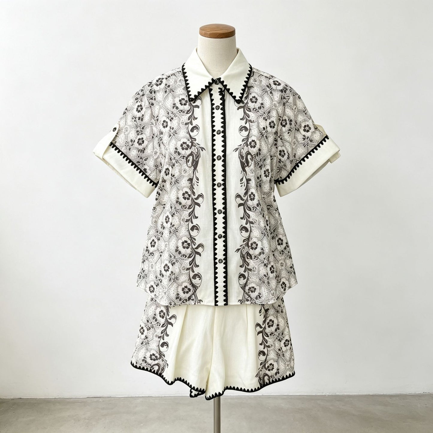 Camille Floral Shirt & Shorts Set