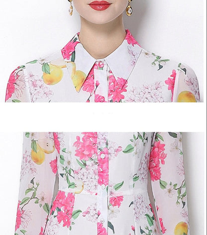 Isabella Floral Shirt Maxi Dress