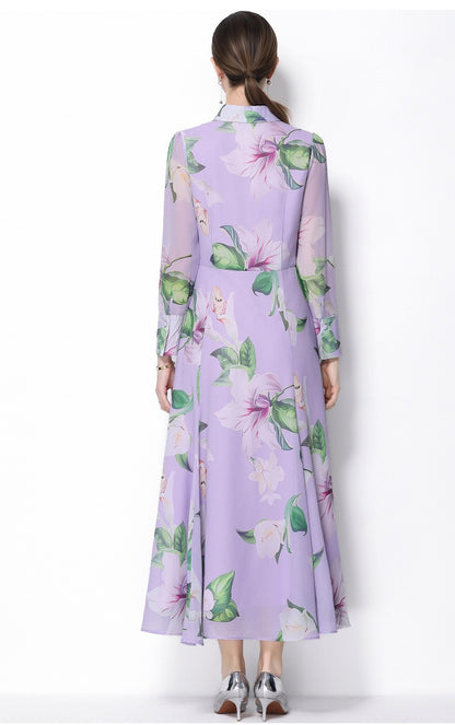 Isabella Floral Shirt Maxi Dress