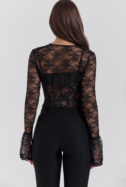 Aria Lace Mesh Top