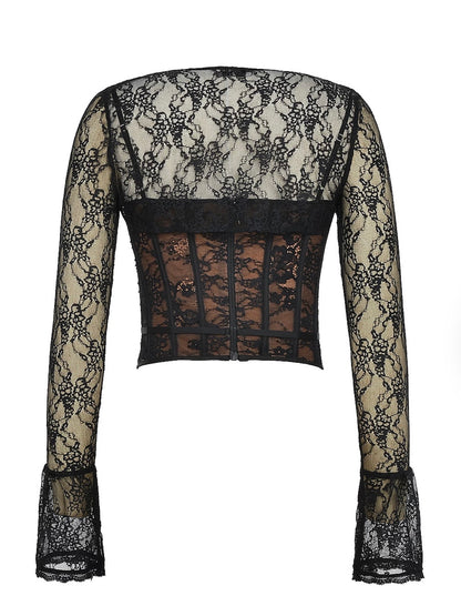 Aria Lace Mesh Top