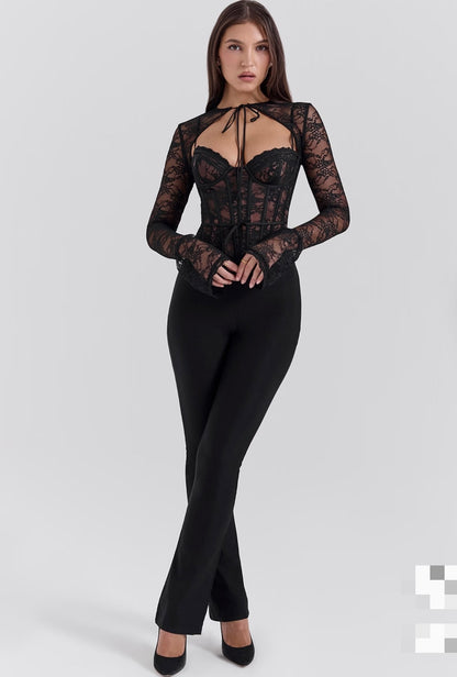 Aria Lace Mesh Top
