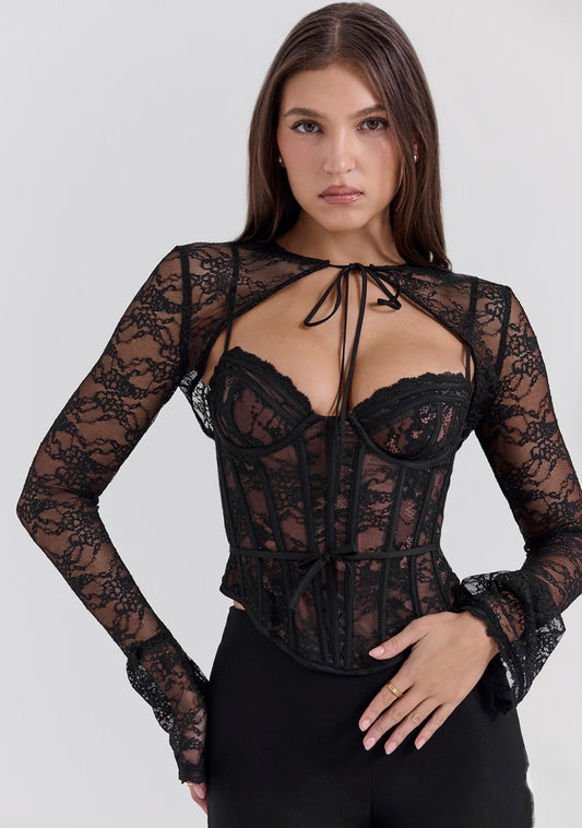Aria Lace Mesh Top