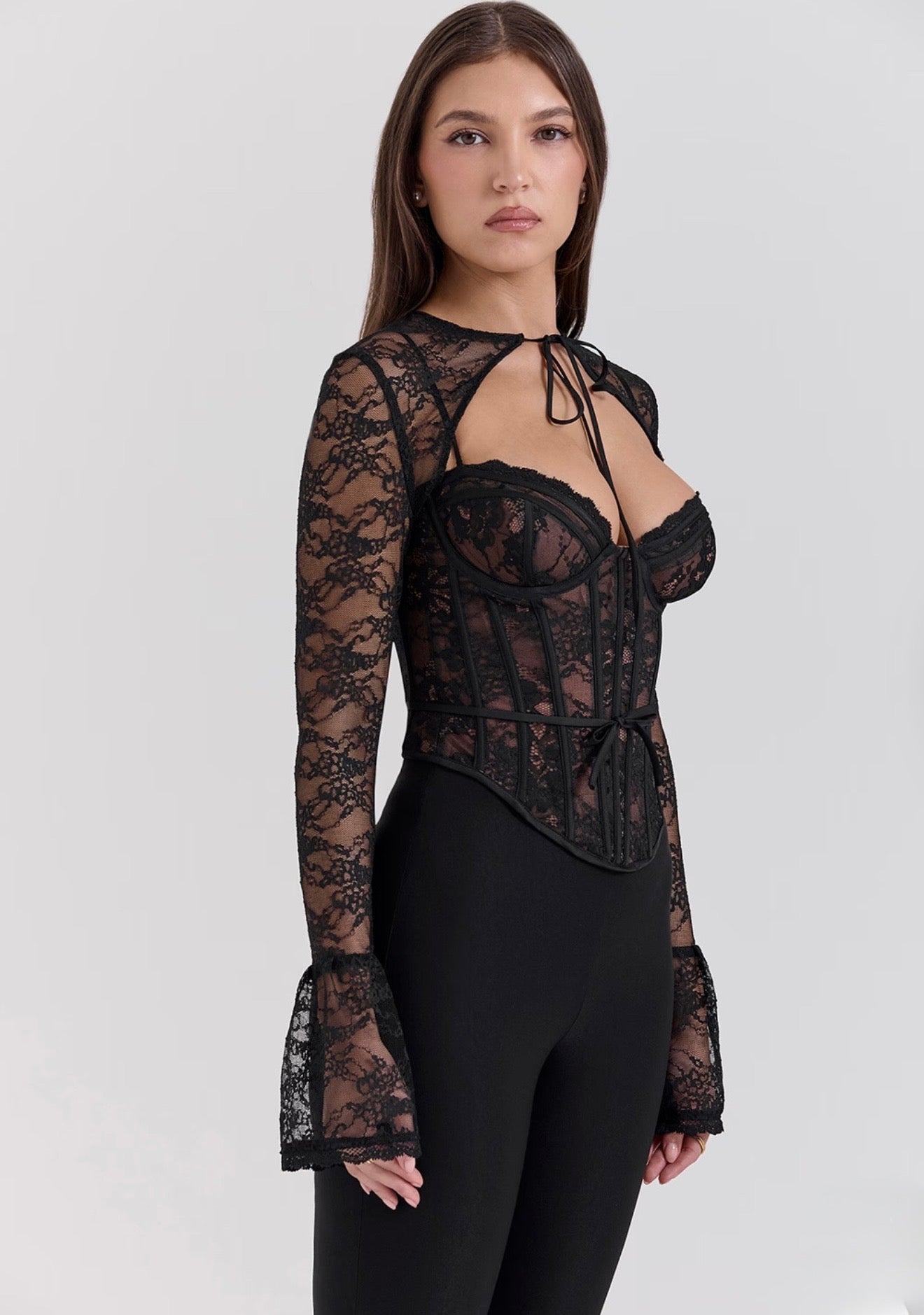 Aria Lace Mesh Top