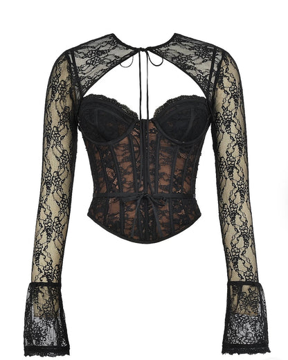 Aria Lace Mesh Top
