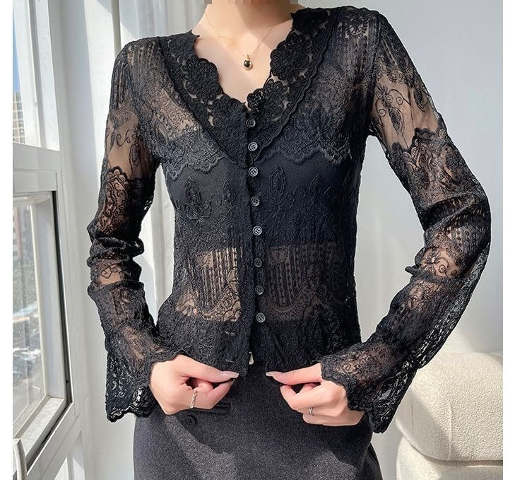 Ahset Lace Detail Top