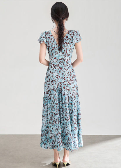 Celeste Floral Chiffon Midi Dress