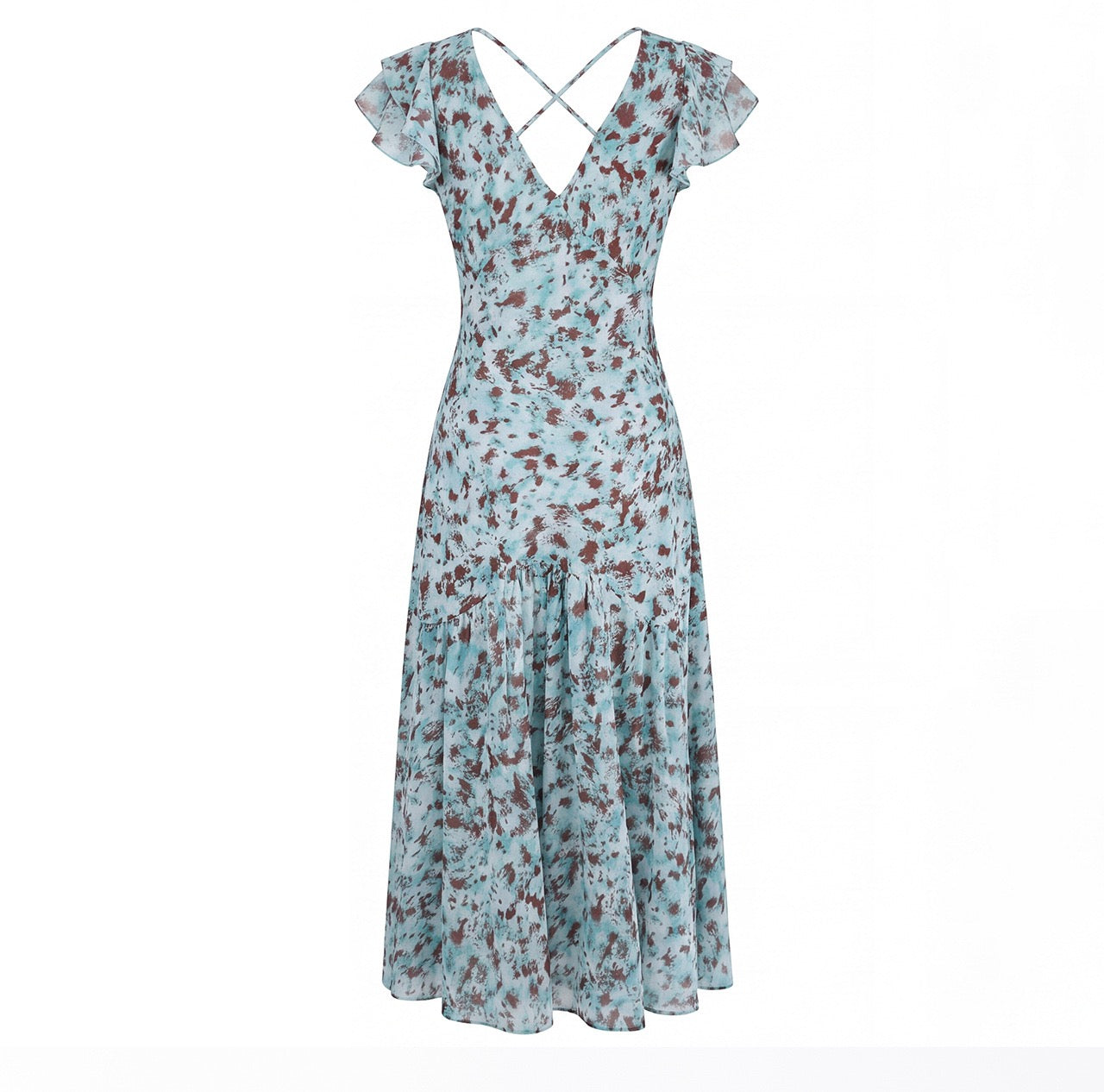 Celeste Floral Chiffon Midi Dress