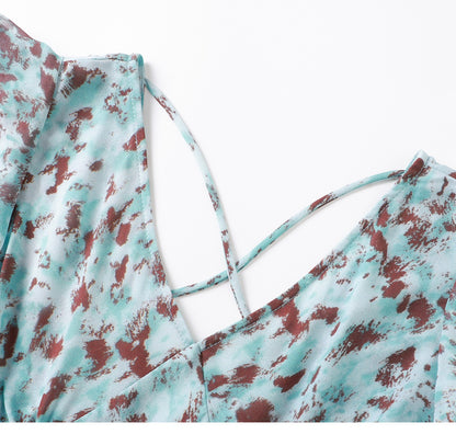 Celeste Floral Chiffon Midi Dress