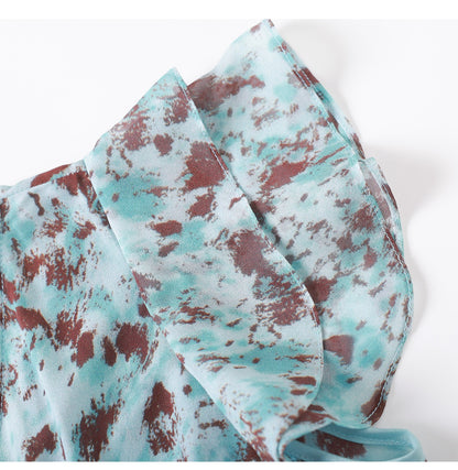 Celeste Floral Chiffon Midi Dress