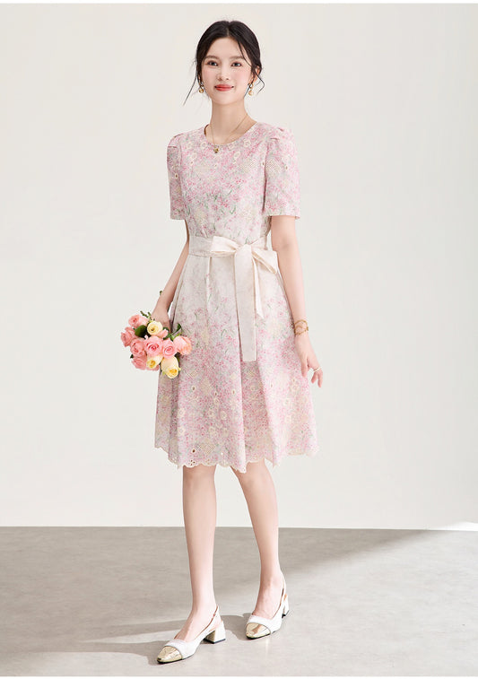 Adeline Embroidered Floral Dress